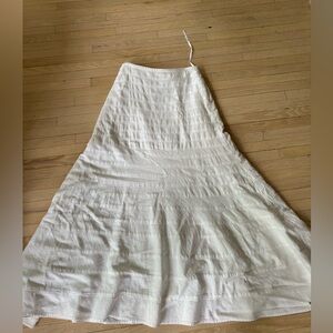White long Femme Linen Skirt Size 4